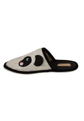 Adelheid Panda Filzpantoffeln weiß XV7072