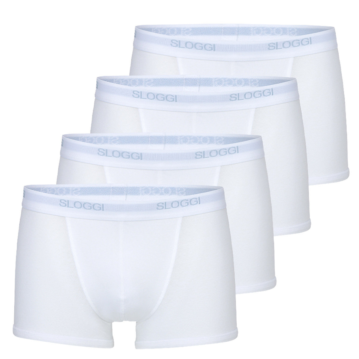 sloggi Retro-Short / Pant 4er Pack Basic Panties weiß