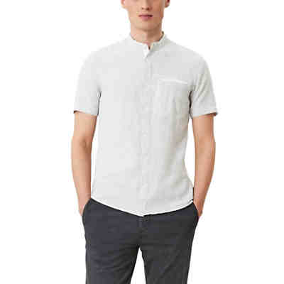 Extra Slim: Hemd aus Leinenmix Kurzarmhemden