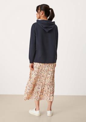 s.Oliver Sweatshirt mit Seitenschlitzen Sweatshirts blau