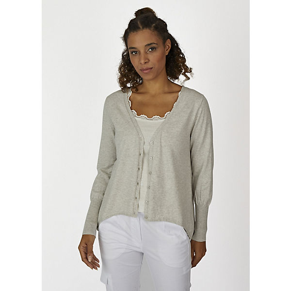 Bekleidung Strickjacken eve in paradise Strickjacke Gwen hellgrau Bekleidung Strickjacken eve in paradise Strickjacke Gwen hellgrau
