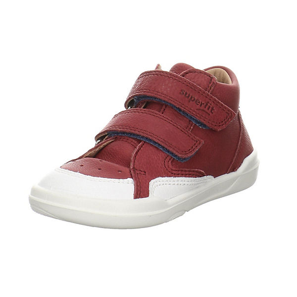 Schuhe  superfit Superfree Klettschuh Glattleder uni Halbschuhe rot/weiß