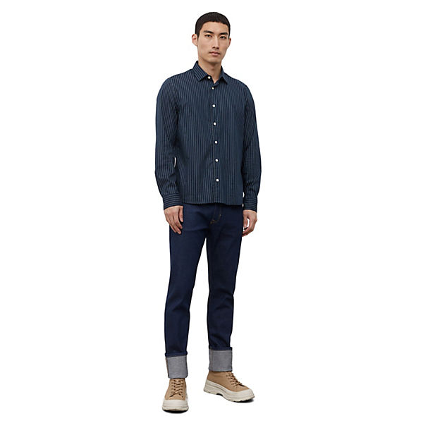 Bekleidung Langarmhemden Marc O'Polo hemd Langarmhemden blau Bekleidung Langarmhemden Marc O'Polo hemd Langarmhemden blau