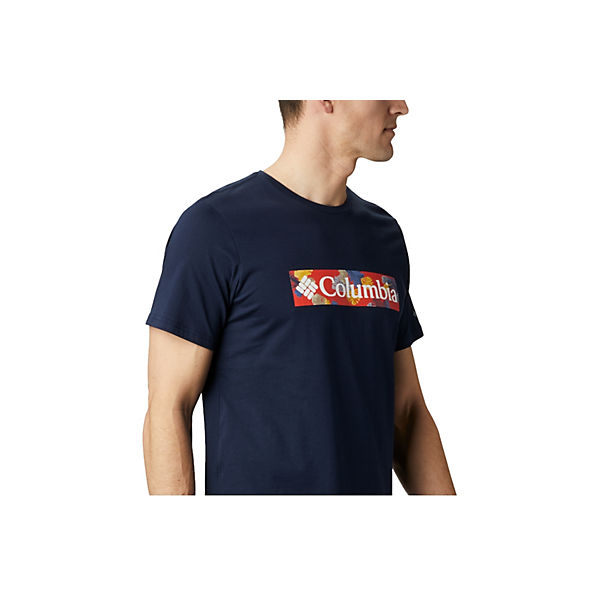 Bekleidung T-Shirts Columbia M Rapid Ridge Graphic Tee 1888813464 T-Shirts dunkelblau