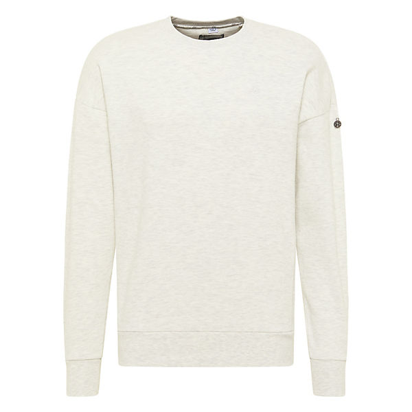 Bekleidung Sweatshirts DreiMaster Vintage Sweatshirt mit Rundhals takelage Sweatshirts weiß