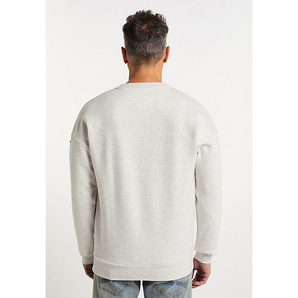 Bekleidung Sweatshirts DreiMaster Vintage Sweatshirt mit Rundhals takelage Sweatshirts weiß