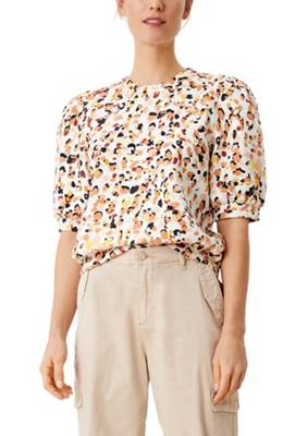 s.Oliver Sweatshirt mit Alloverprint Sweatshirts creme