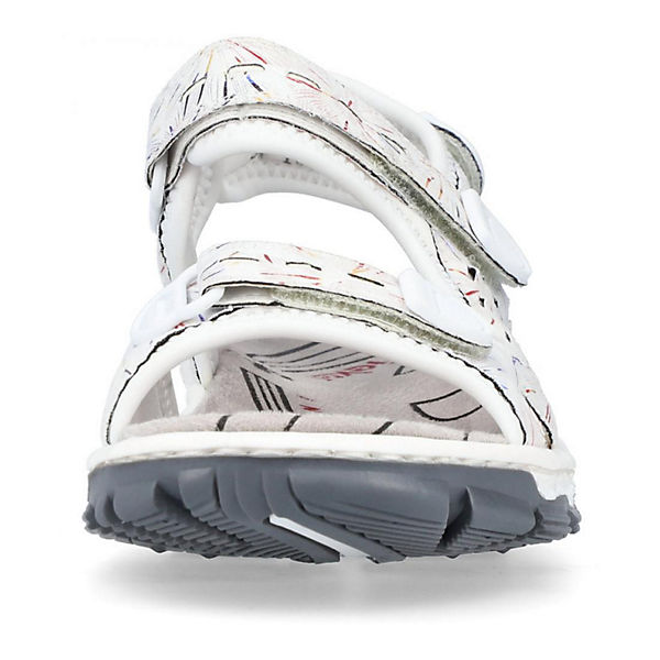 Schuhe Komfort-Sandalen rieker Sandale Komfort-Sandalen weiß