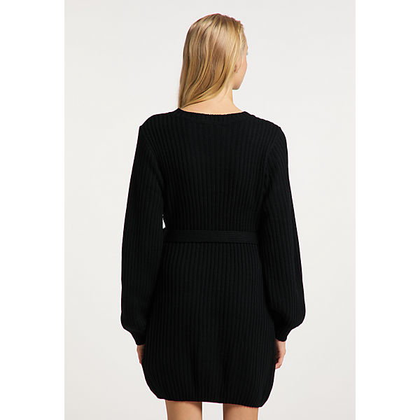 Bekleidung Maxikleider myMo ROCKS Strickkleid blonda Strickkleider schwarz Bekleidung Maxikleider myMo ROCKS Strickkleid blonda Strickkleider schwarz