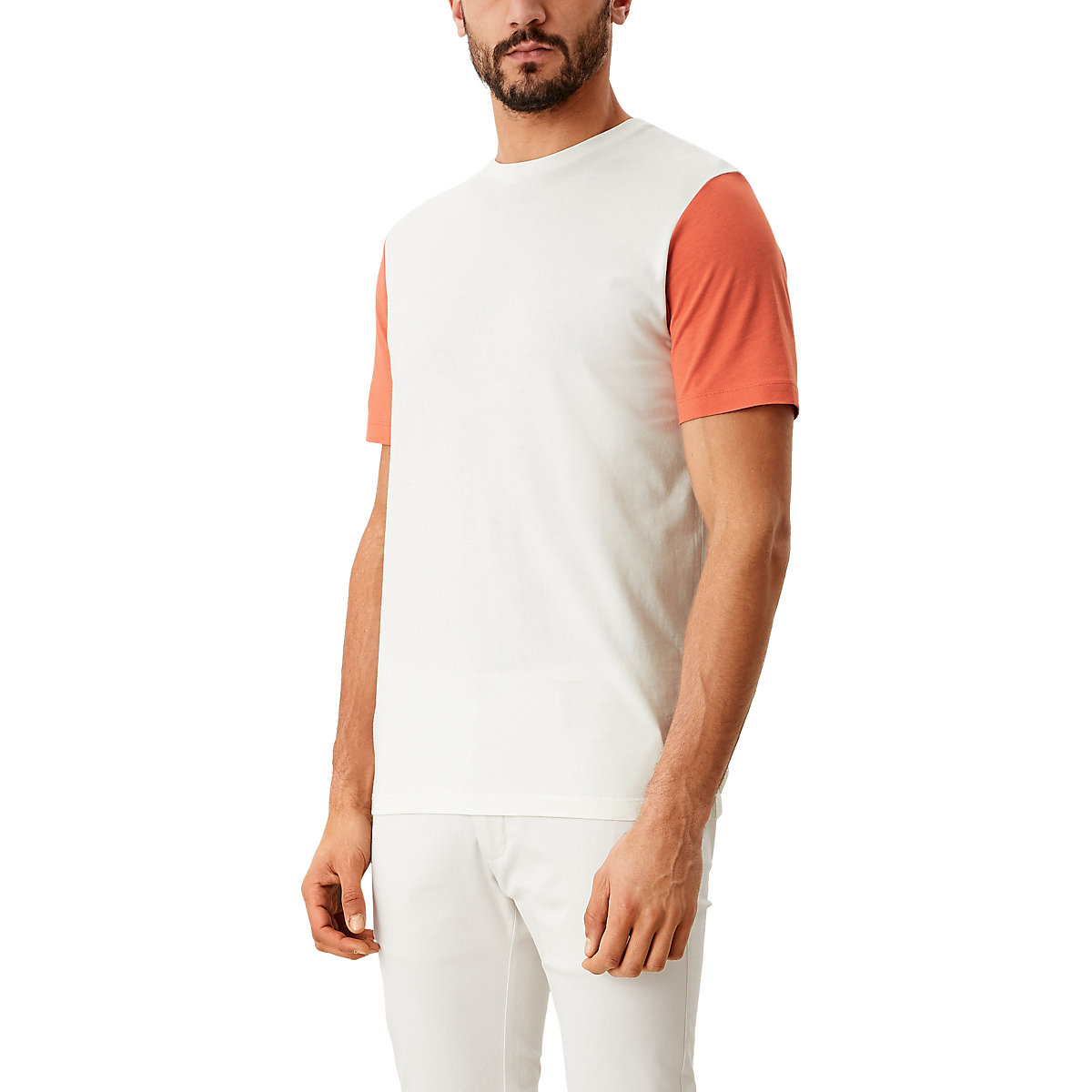 s.Oliver T-Shirt im Colour Blocking T-Shirts creme