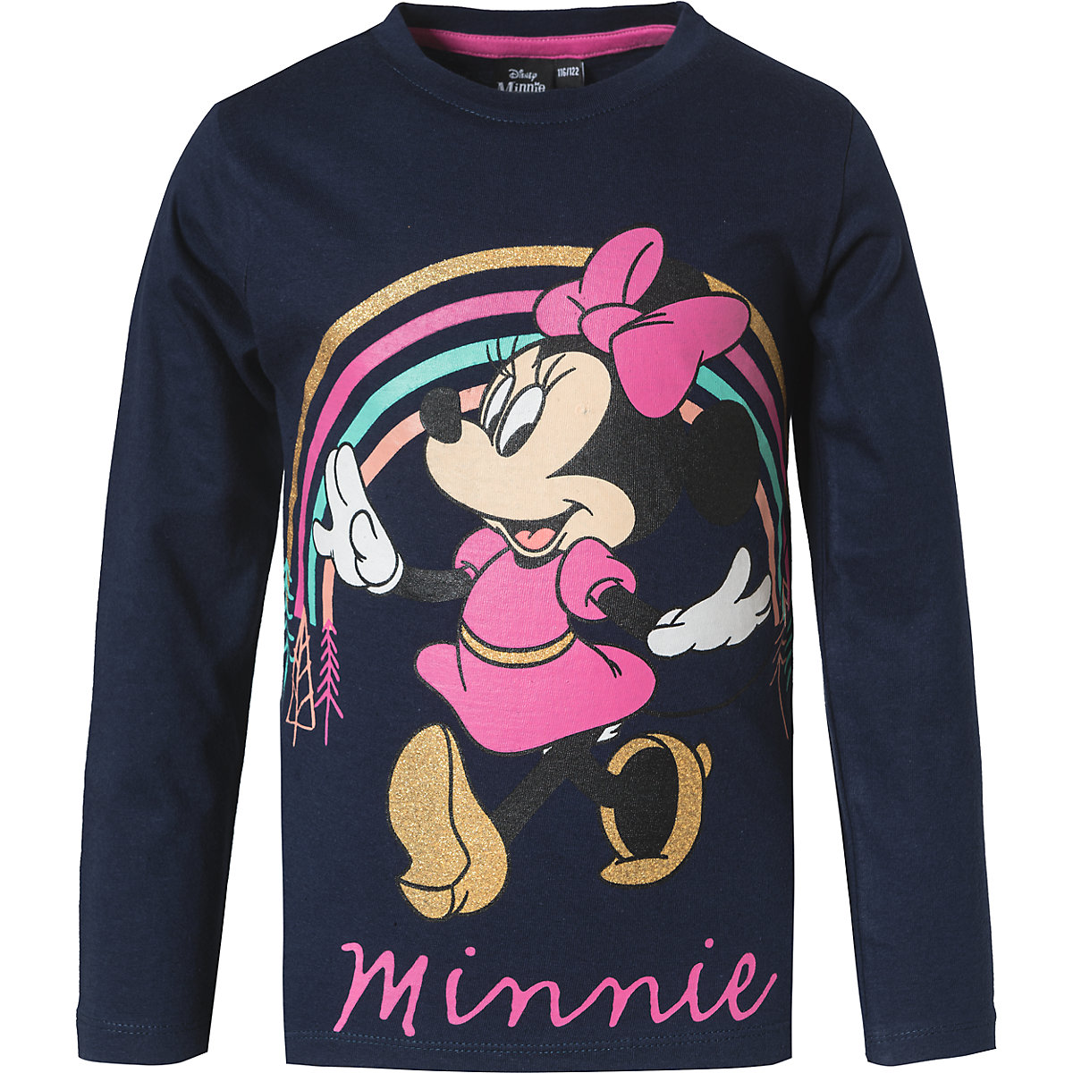 Disney Minnie Mouse Disney Minnie Mouse Langarmshirt für Mädchen dunkelblau