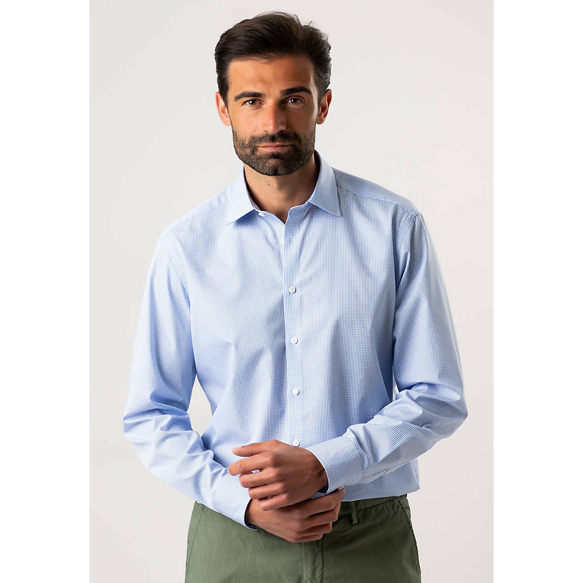 Black Label Shirt Businesshemd KENT Langarmhemden blau