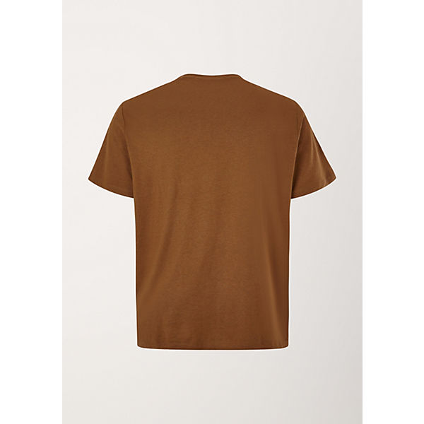 Bekleidung T-Shirts s.Oliver T-Shirt mit Schriftprint T-Shirts braun
