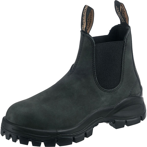 2238 Rustic Black Leather (lug Boots) Chelsea Boots