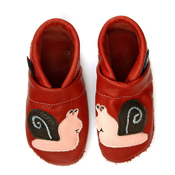 Schuhe Geschlossene Hausschuhe Pantau® Lederpuschen / Hausschuhe / Slipper mit Schnecke Hausschuhe rot Schuhe Geschlossene Hausschuhe Pantau® Lederpuschen / Hausschuhe / Slipper mit Schnecke Hausschuhe rot