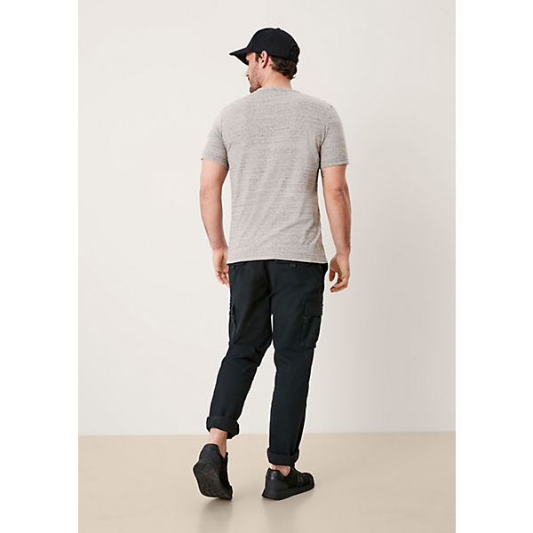 Bekleidung T-Shirts s.Oliver T-Shirt mit Henley-Kragen T-Shirts braun Bekleidung T-Shirts s.Oliver T-Shirt mit Henley-Kragen T-Shirts braun