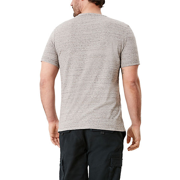 Bekleidung T-Shirts s.Oliver T-Shirt mit Henley-Kragen T-Shirts braun