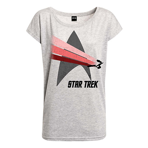 Bekleidung T-Shirts NASTROVJE POTSDAM Star Trek Free Flight Loose Shirt female T-Shirts grau