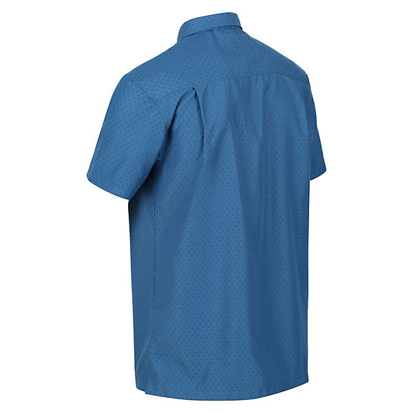 Bekleidung Kurzarmhemden Regatta Wanderhemd Mindano VI Kurzarmhemden blau