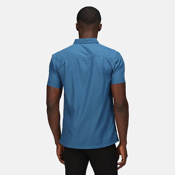 Bekleidung Kurzarmhemden Regatta Wanderhemd Mindano VI Kurzarmhemden blau
