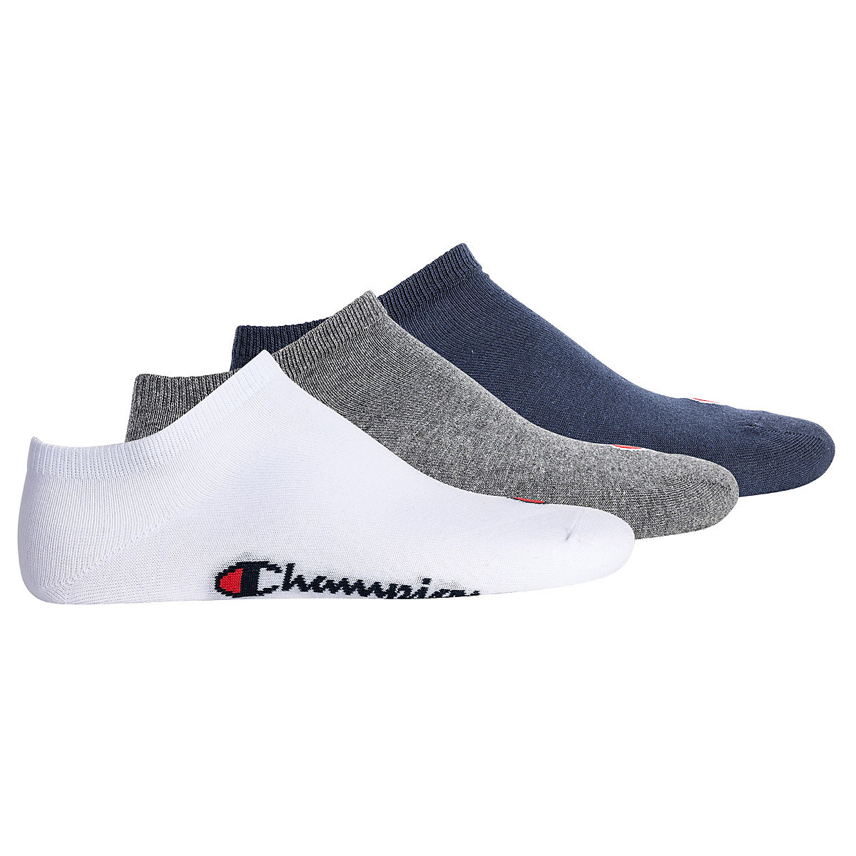 Champion Unisex Socken 3 Paar Sneaker Socken Basic Sportsocken mehrfarbig