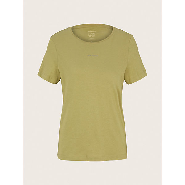 Bekleidung T-Shirts TOM TAILOR T-Shirt Basic T-Shirt T-Shirts grün