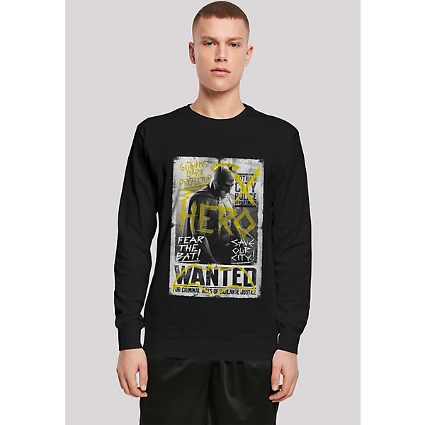 Bekleidung Sweatshirts F4NT4STIC DC Comics Batman vs Superman Wanted Poster Sweatshirts schwarz