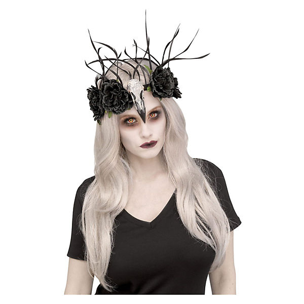 Voodoo-Kopfschmuck mit Blumen für Halloween Kostüme Kostümzubehör