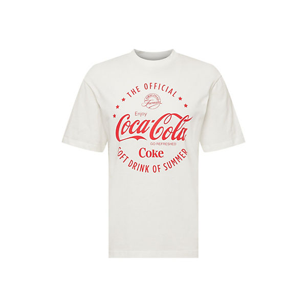 Bekleidung T-Shirts JACK & JONES shirt coca cola T-Shirts rot Bekleidung T-Shirts JACK & JONES shirt coca cola T-Shirts rot