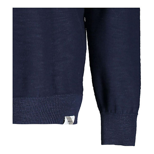 Bekleidung Pullover LERROS Pullover Herren STRICK 1/1 ARM Pullover blau