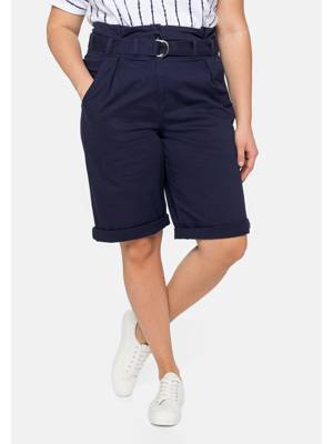 sheego Bermudas Shorts dunkelblau