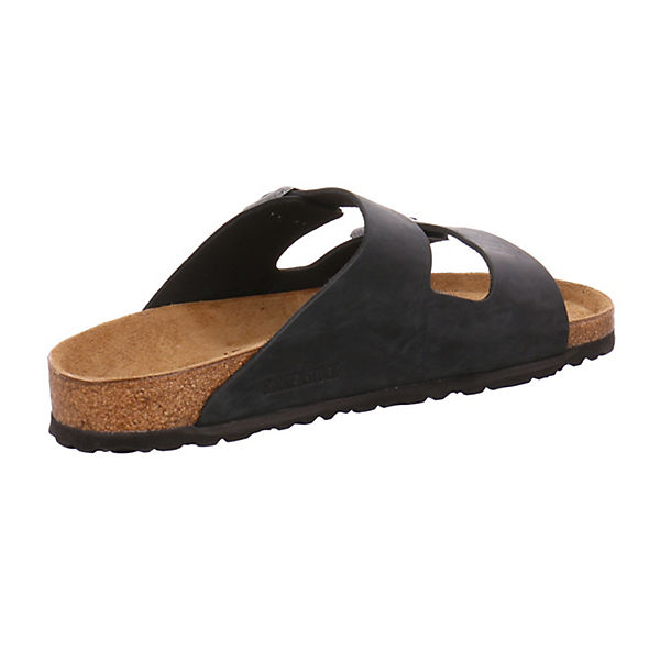 Schuhe Klassische Pantoletten BIRKENSTOCK Arizona Nubukleder Geölt Pantoletten normal schwarz Schuhe Klassische Pantoletten BIRKENSTOCK Arizona Nubukleder Geölt Pantoletten normal schwarz