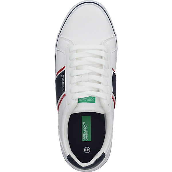 Schuhe Sneakers Low United Colors of Benetton Sneaker Sneakers Low weiß