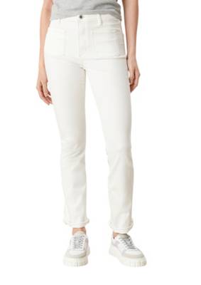 s.Oliver Slim: Jeans mit Bootcut leg Jeanshosen creme