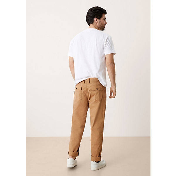 Bekleidung Chinohosen s.Oliver Loose: Baumwollchino Chinohosen braun Bekleidung Chinohosen s.Oliver Loose: Baumwollchino Chinohosen braun
