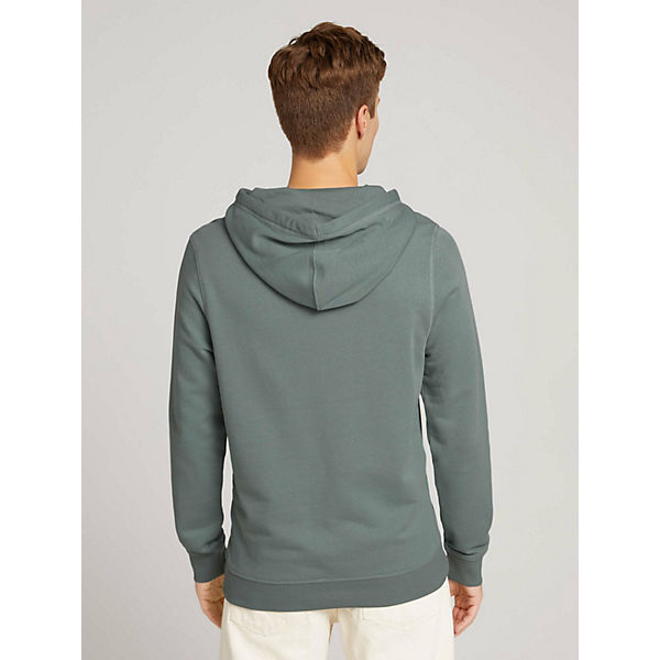 Bekleidung Sweatshirts TOM TAILOR Strick & Sweatshirts Hoodie mit Print Sweatshirts dunkelgrün