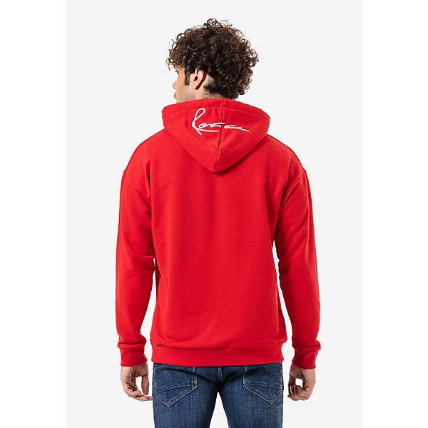 Bekleidung Sweatshirts RED BRIDGE Redbridge Kapuzenpullover rot Bekleidung Sweatshirts RED BRIDGE Redbridge Kapuzenpullover rot