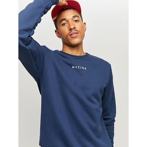 Bekleidung Sweatshirts Mazine Sweatshirt Logo Heavy Sweater Sweatshirts dunkelblau