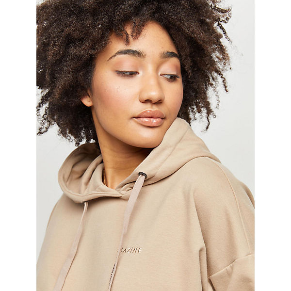 Bekleidung Sweatshirts Mazine Kapuzensweatshirt Willow Hoody Sweatshirts beige Bekleidung Sweatshirts Mazine Kapuzensweatshirt Willow Hoody Sweatshirts beige