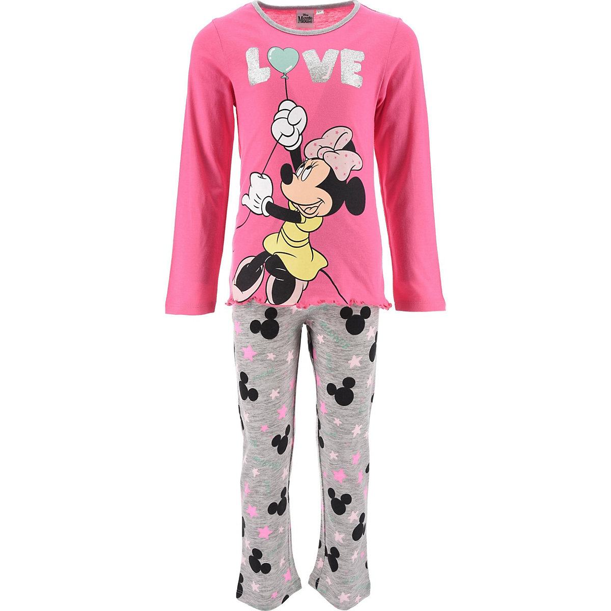 Disney Minnie Mouse Disney Minnie Mouse Schlafanzug für Mädchen hellrosa
