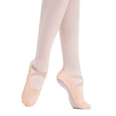 tanzmuster Ballettschuhe Dani durchgehende Ledersohle Ballettschuhe für Mädchen pink/rosa
