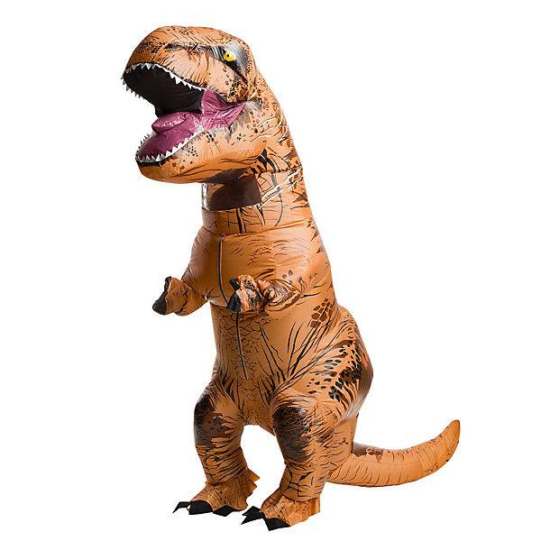 Bekleidung  Rubie´s Jurassic Park aufblasbarer T-Rex Erwachsenenkostüme braun