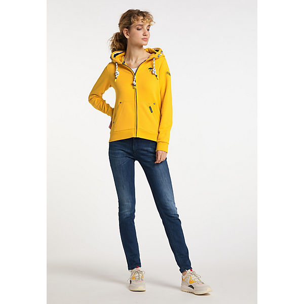 Bekleidung Sweatjacken Schmuddelwedda Sweatjacke nahima Sweatjacken gelb Bekleidung Sweatjacken Schmuddelwedda Sweatjacke nahima Sweatjacken gelb