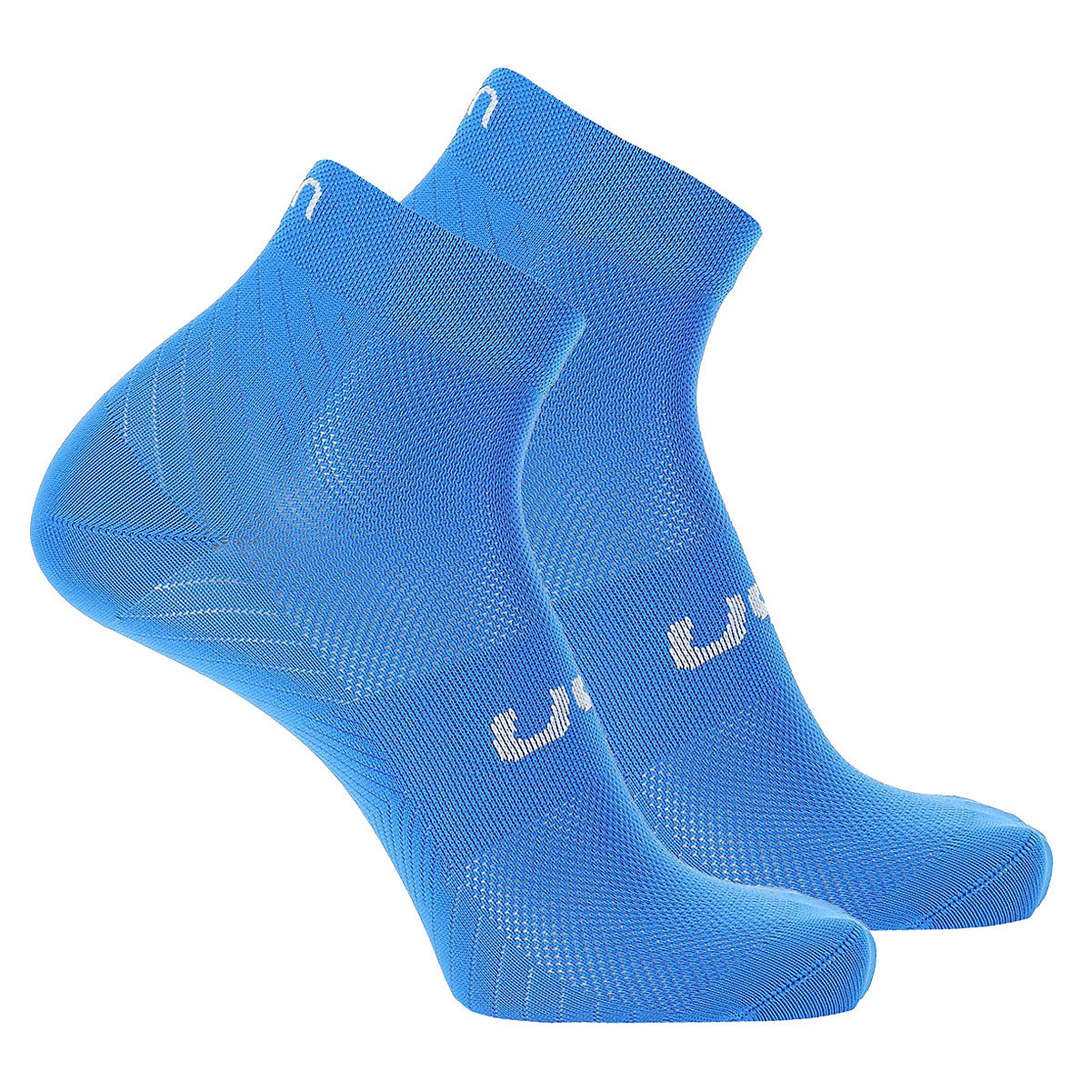 Uyn Unisex Quarter Socken 2er Pack Essential Low Cut Socks Logo einfarbig Sportsocken blau