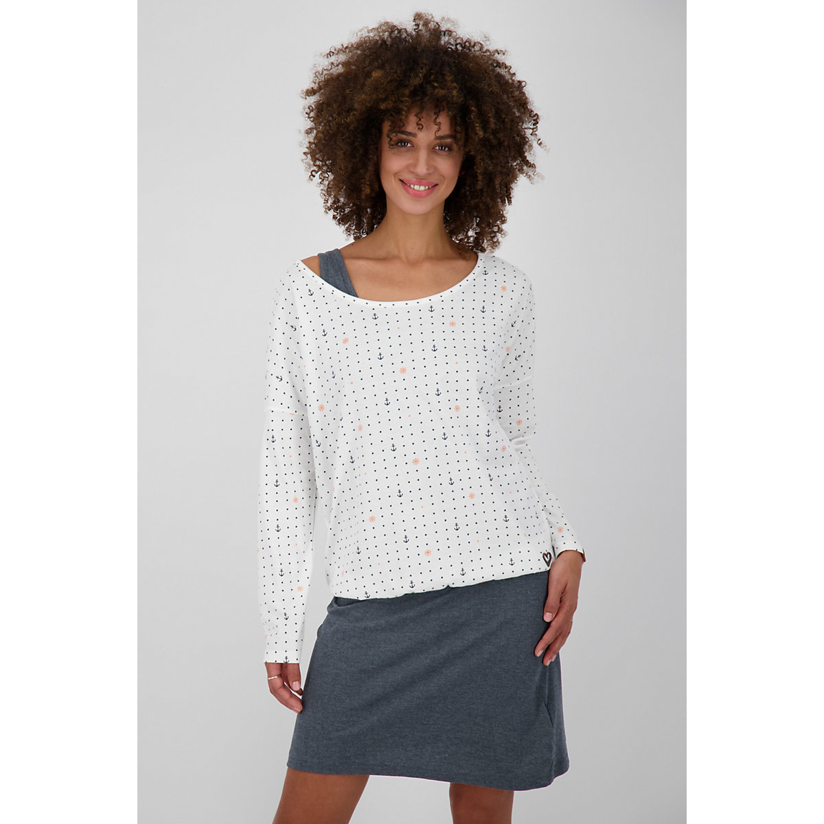 ALIFE AND KICKIN® SunnyAK Long 2-in-1-Dress Sommerkleid Kleid Sommerkleider weiß