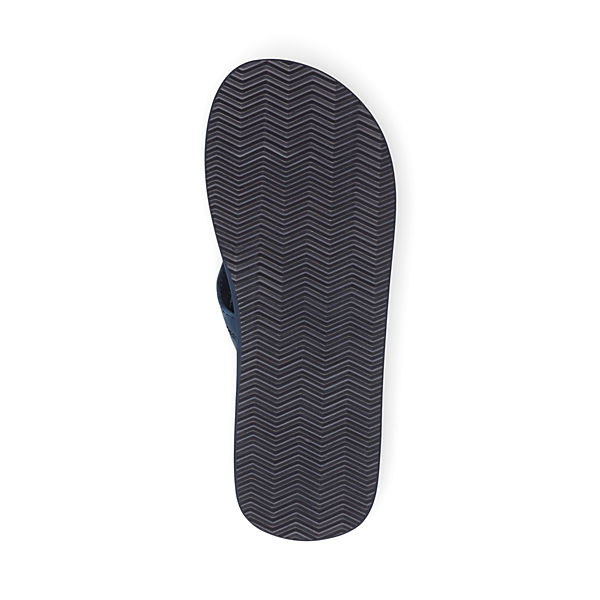 Schuhe Zehentrenner Marc O'Polo Zehentrenner-Leder-Beach-Sandale mit EVA-Laufsohle Zehentrenner blau