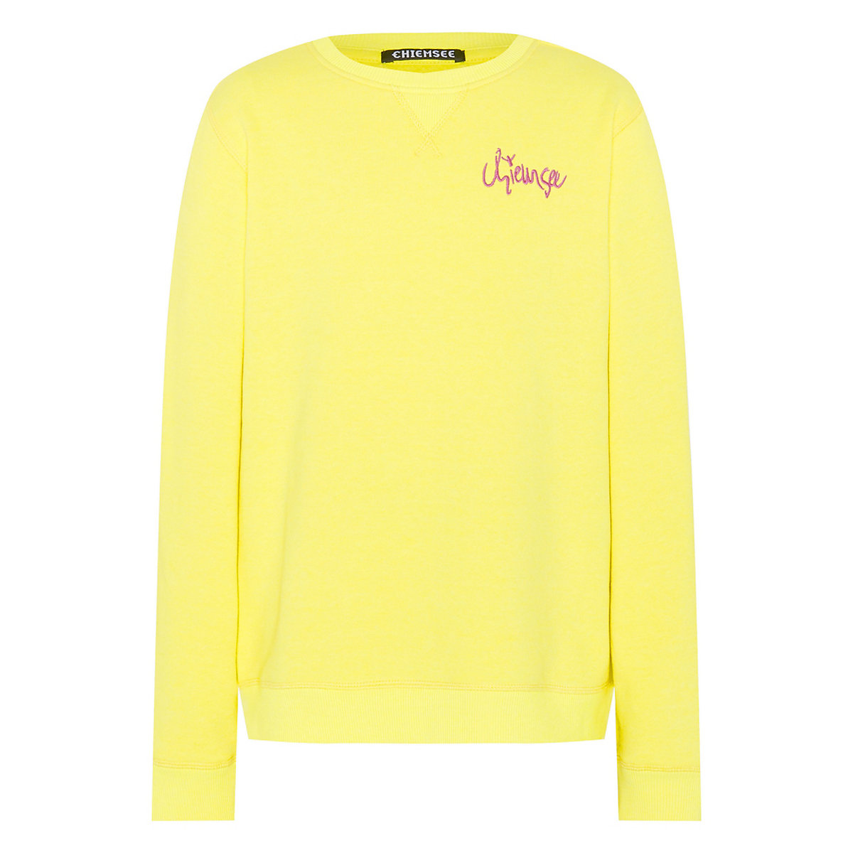 CHIEMSEE Sweatshirt aus Baumwollmix im Label-Look Sweatshirts gelb CHIEMSEE Sweatshirt aus Baumwollmix im Label-Look Sweatshirts gelb
