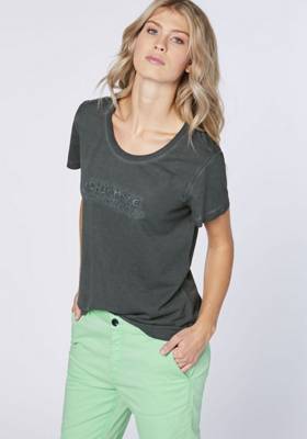 CHIEMSEE T-Shirt mit Rundhalsausschnitt T-Shirts dunkelgrau YN9076