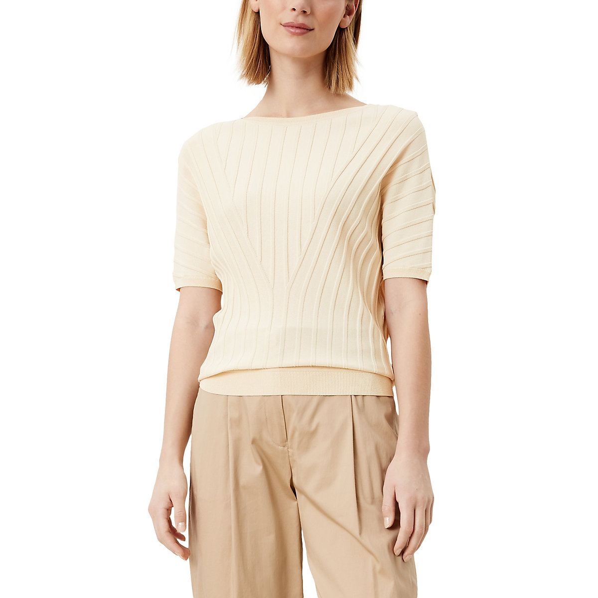 s.Oliver BLACK LABEL Strickshirt aus Viskosemix Pullover gelb s.Oliver BLACK LABEL Strickshirt aus Viskosemix Pullover gelb