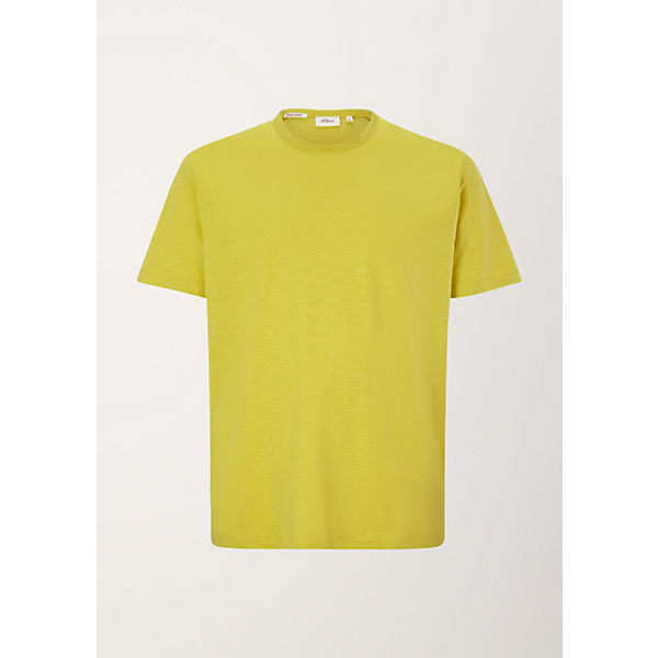 Bekleidung T-Shirts s.Oliver T-Shirt aus Jersey T-Shirts gelb